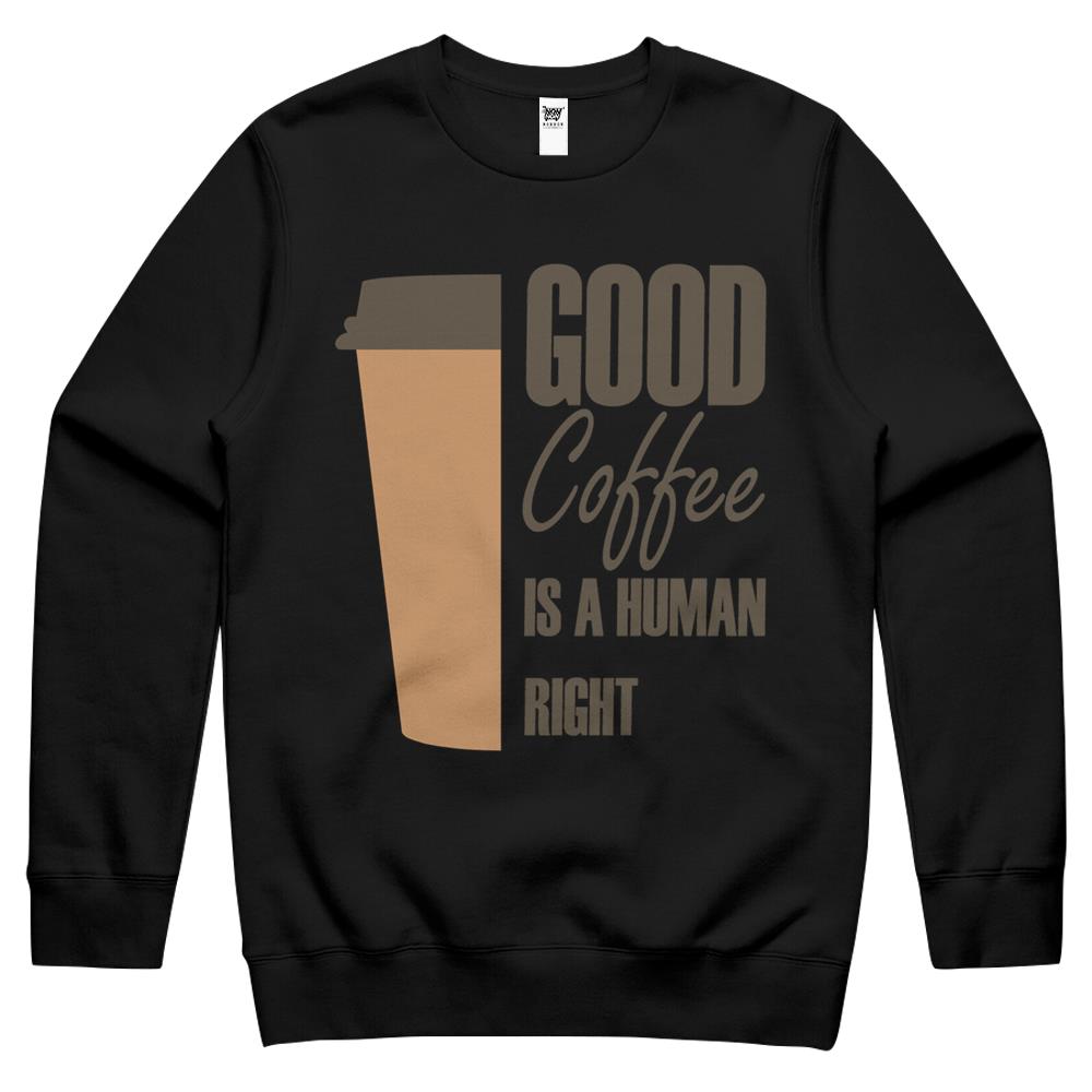 Good Iced Coffee Is A Human Right Essential1 (6) Crewneck Sweatshirt