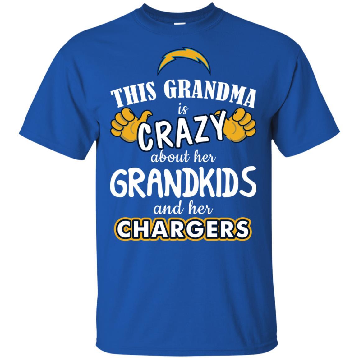 This Grandma Is Crazy About Her Grandkids And Her Los Angeles Chargers Tshirt