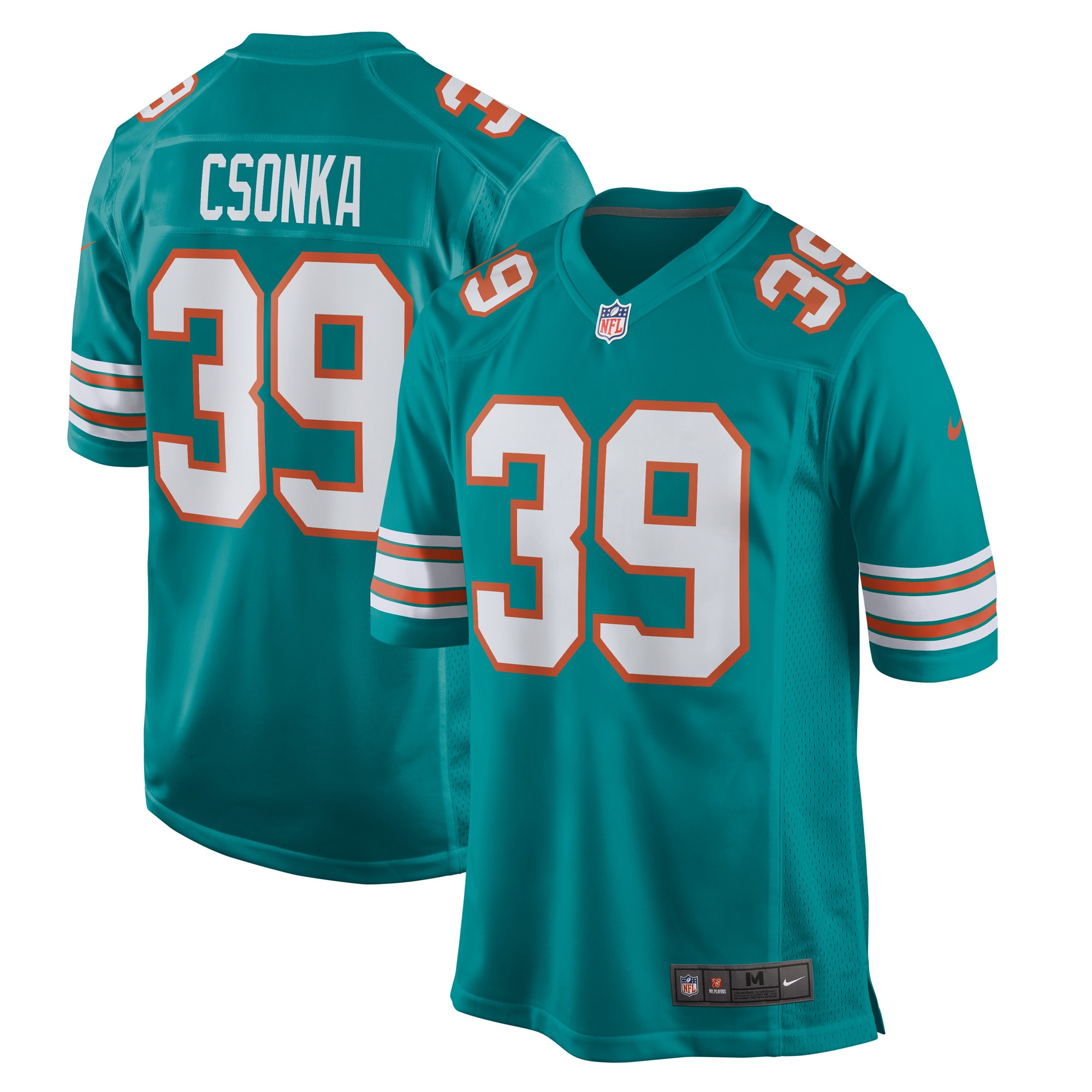 Larry Csonka Miami Dolphins Retired Player Jersey – Aqua