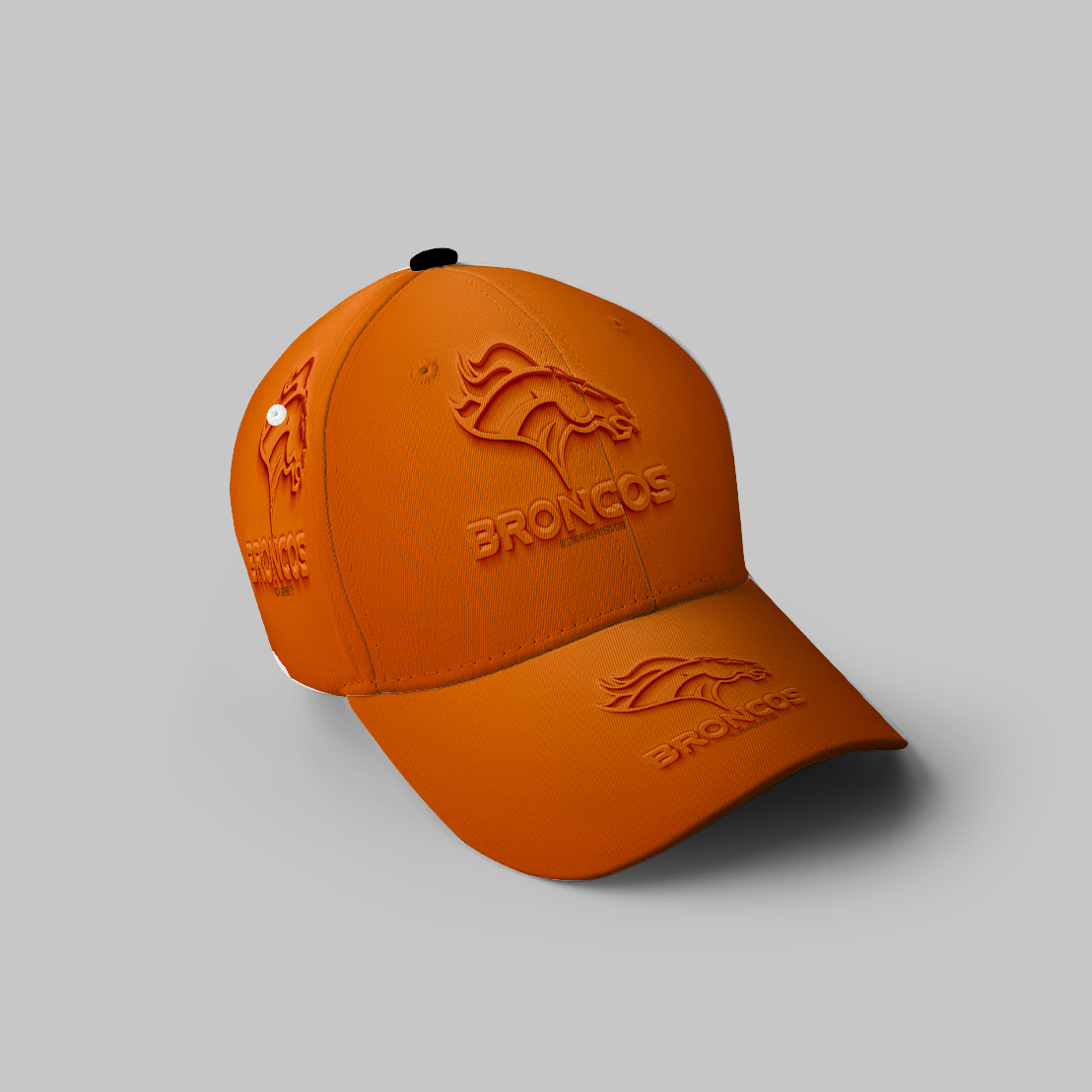 Denver Broncos Emblem V27 3D Printing Baseball Cap Classic Hat