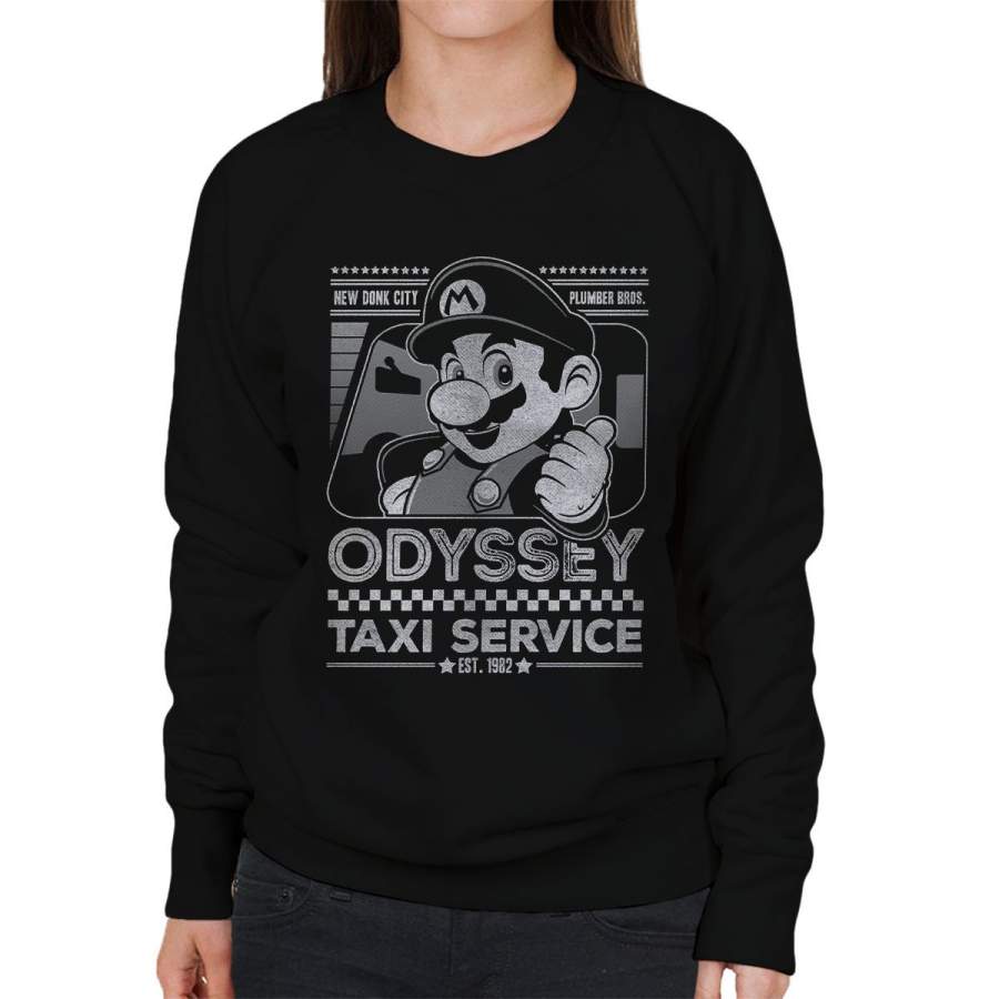 Super Mario Odyssey Taxi Service Women’s Sweatshirt