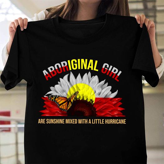 Aboriginal Girl Are Sunshine Mix With Hurricane Gift Standard/Premium T-Shirt