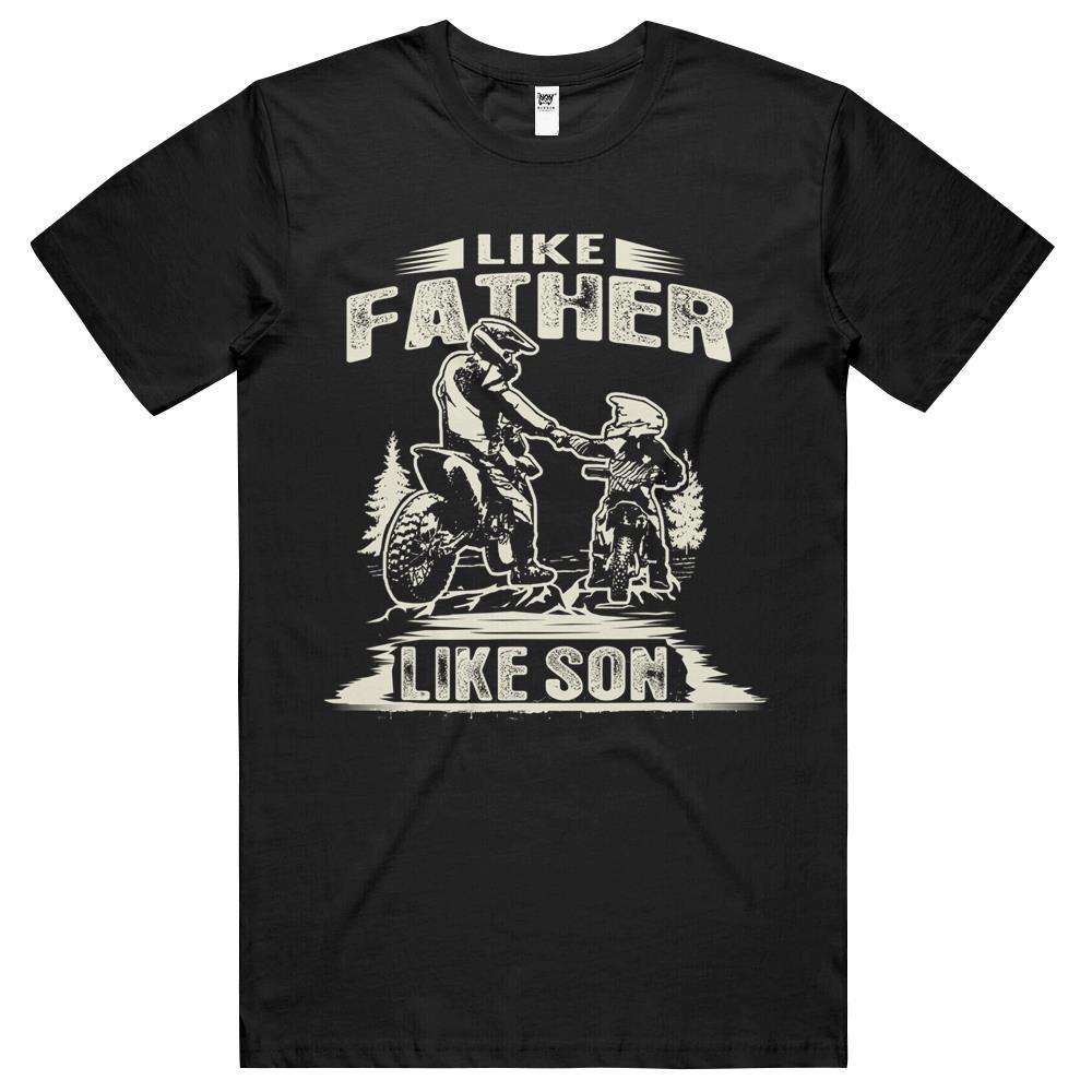 Vintage Like Father Like Son Motocross Dirt Bike T Shirts