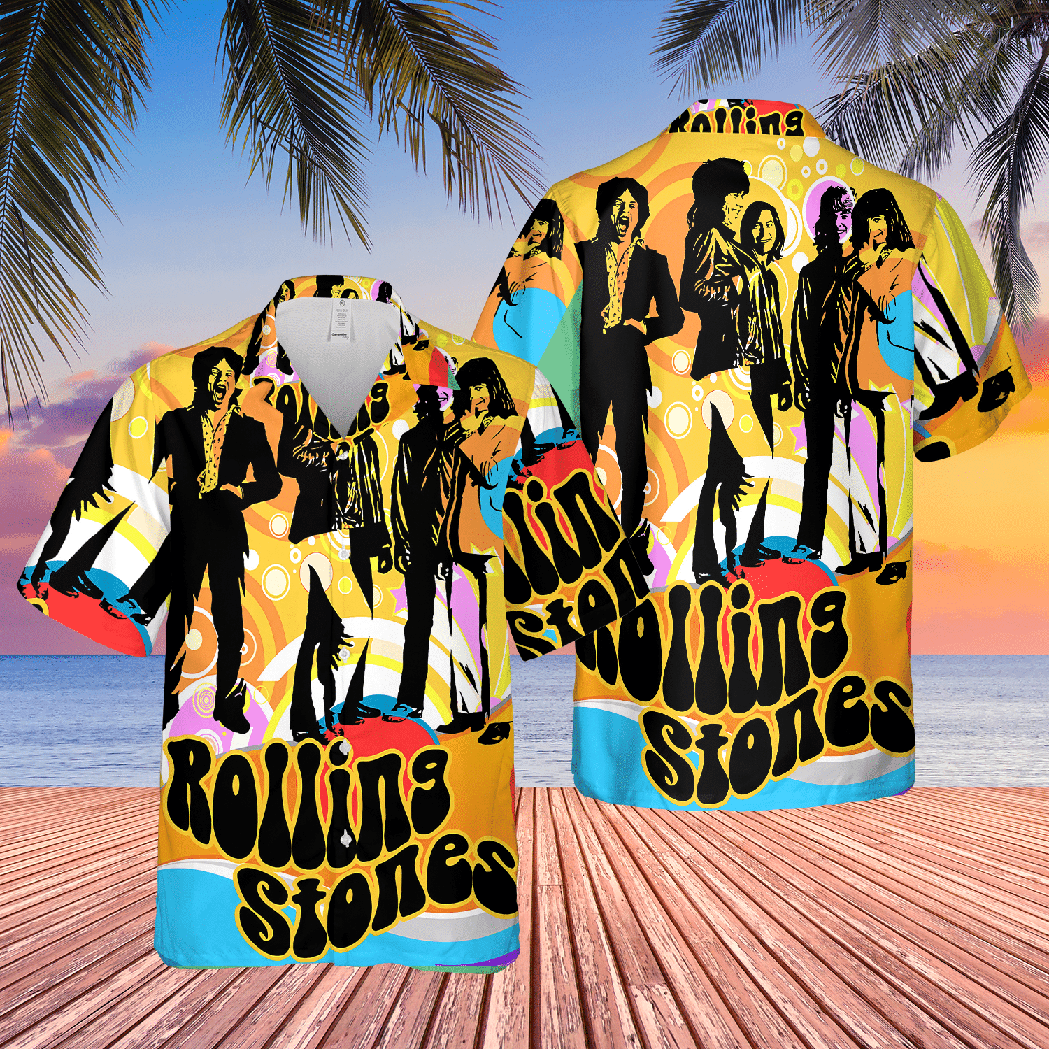 The Rolling Stones Poster Rock Roll Hawaii Shirt Ha79316