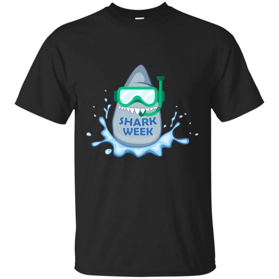 Week of The Shark – Shark Week – Novelty Graphic T shirt – TEEEVER