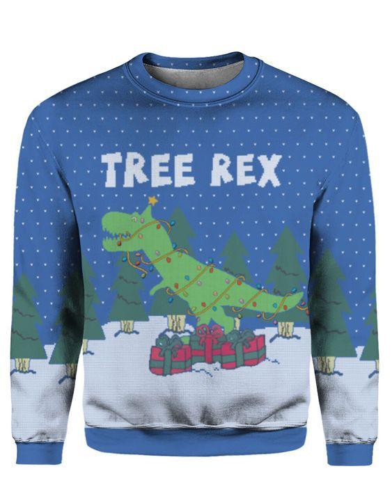 Tree Rex Ugly Christmas Sweater | For Men & Women | Adult | Us5368