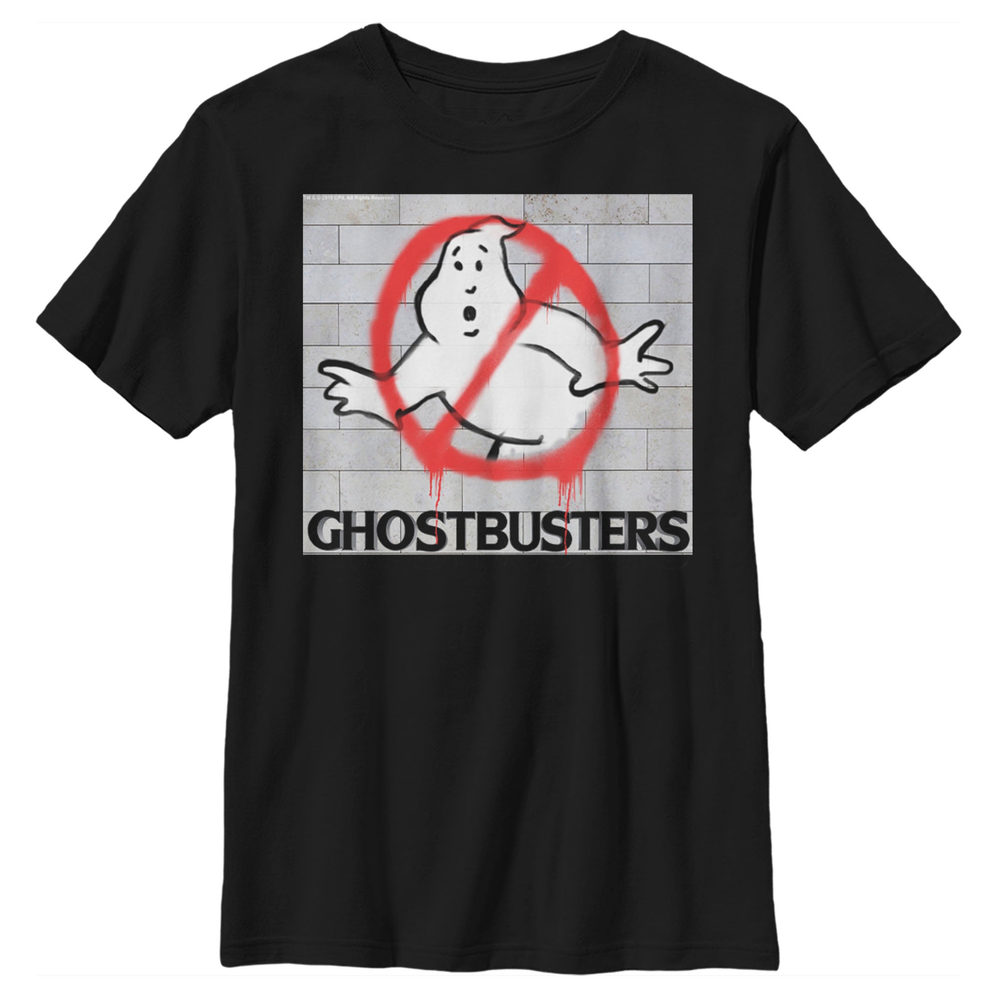 Boy’S Ghostbusters Brick Spray Logo T-Shirt