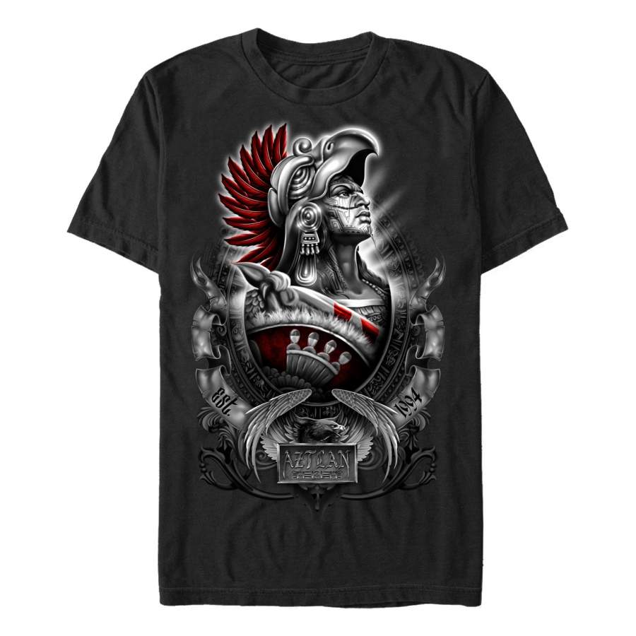 Aztlan Men’s Cuauhtemoc  T Shirt Black