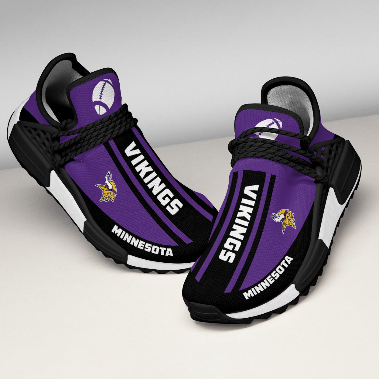 Fashion Minnesota Vikings Human Race Shoes