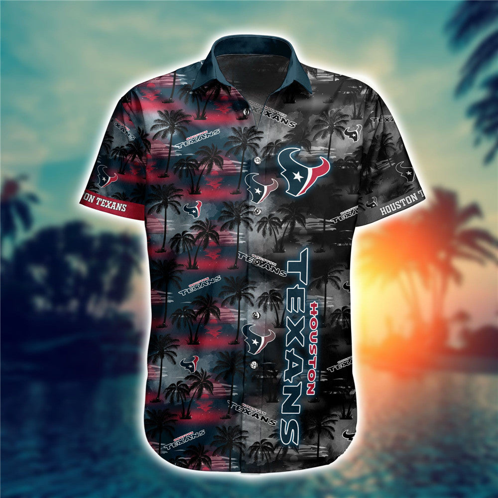 Houston Texans Hawaii Shirt Palm Tree Pattern Ha34841