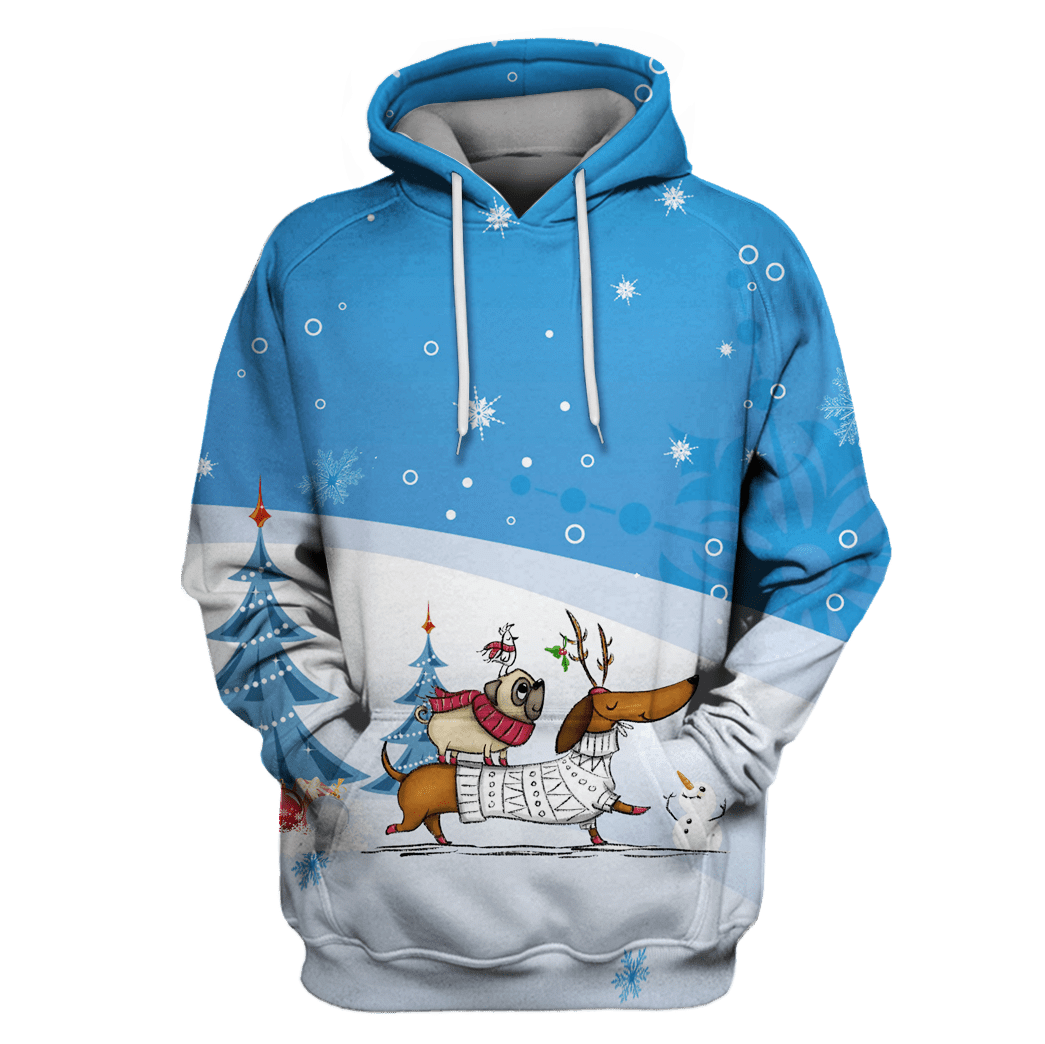 Casespring 3d Christmas animal T-Shirts – Zip Hoodies Apparel