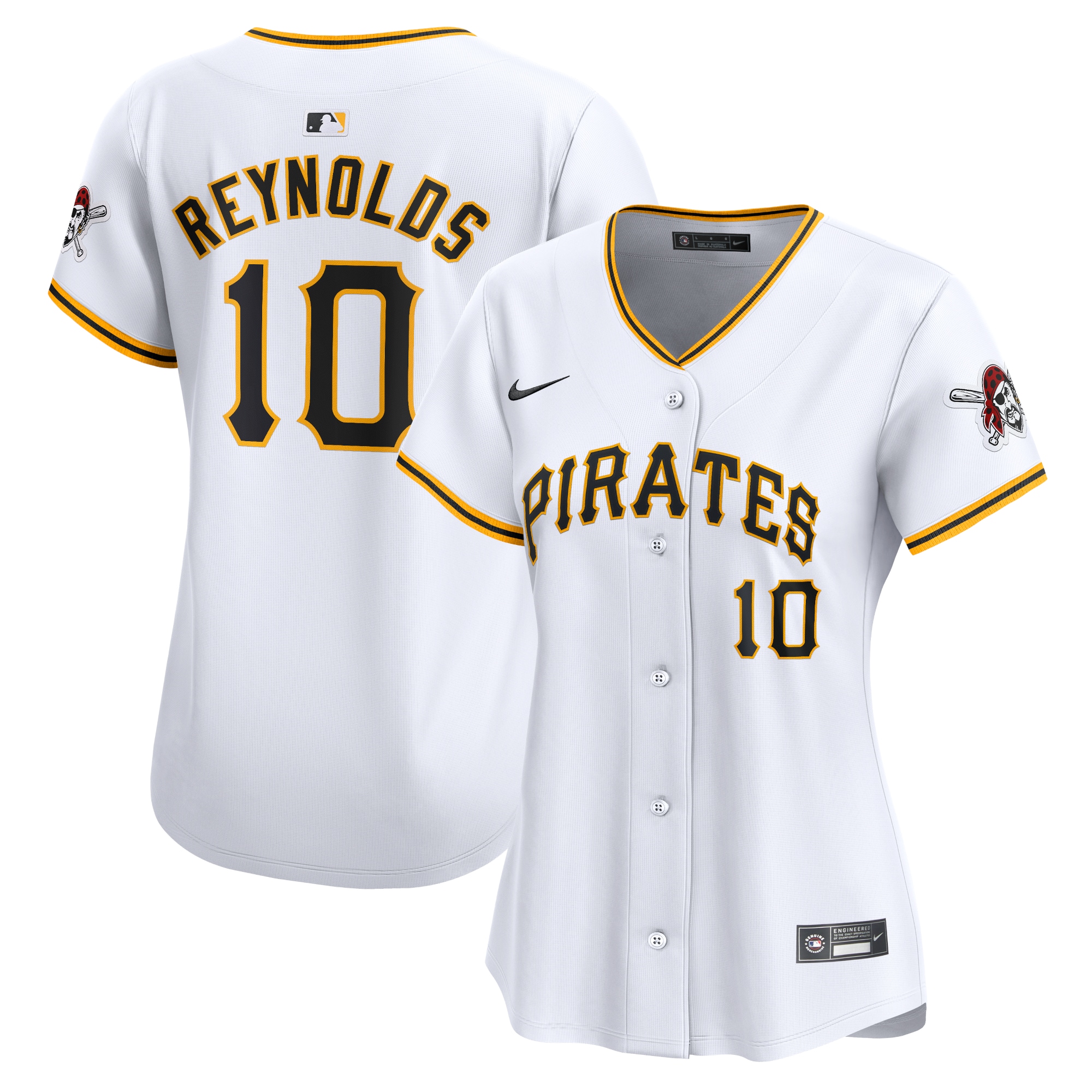 Bryan Reynolds Pittsburgh Pirates Women's Home Limited Player Jersey – White