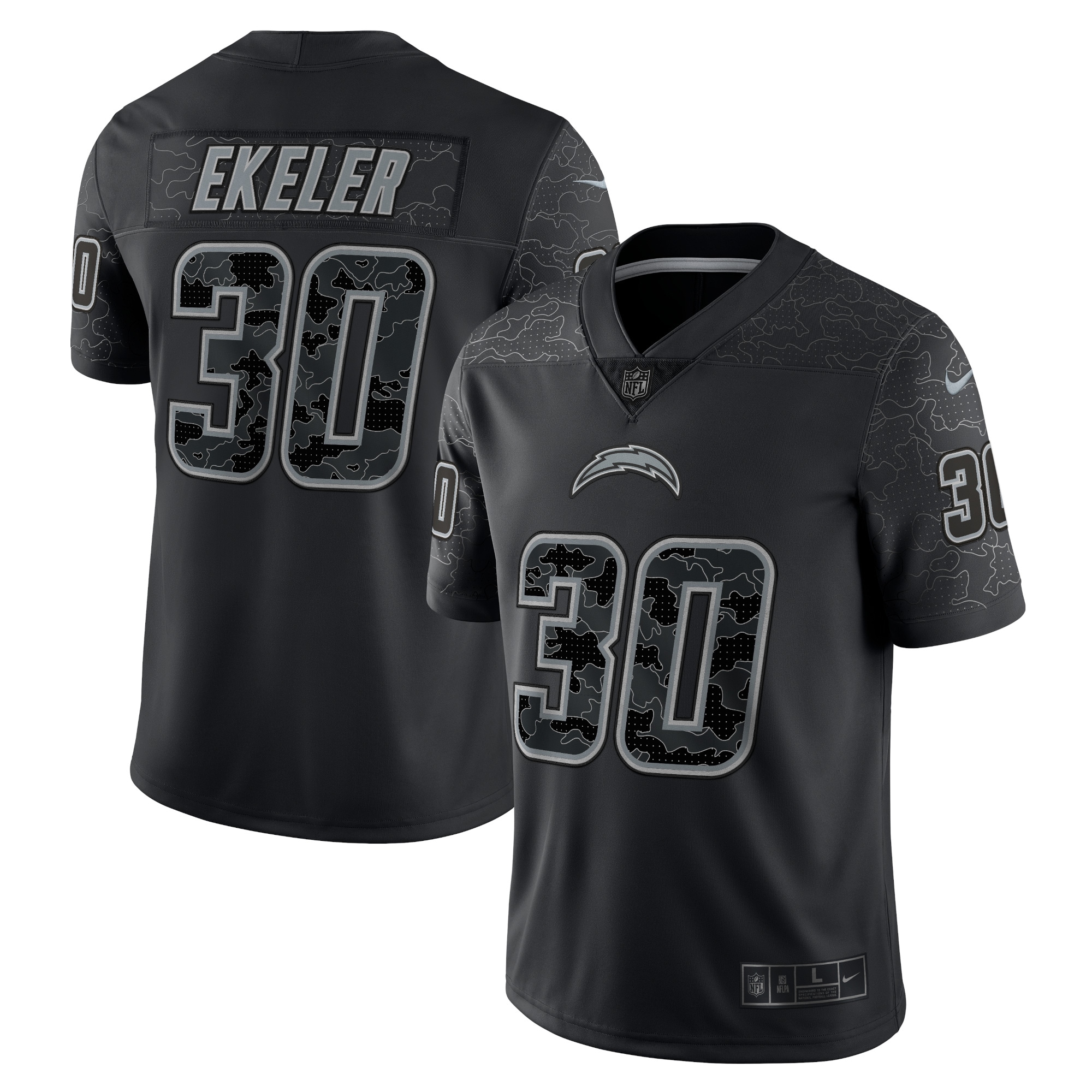 Austin Ekeler Los Angeles Chargers RFLCTV Limited Jersey – Black