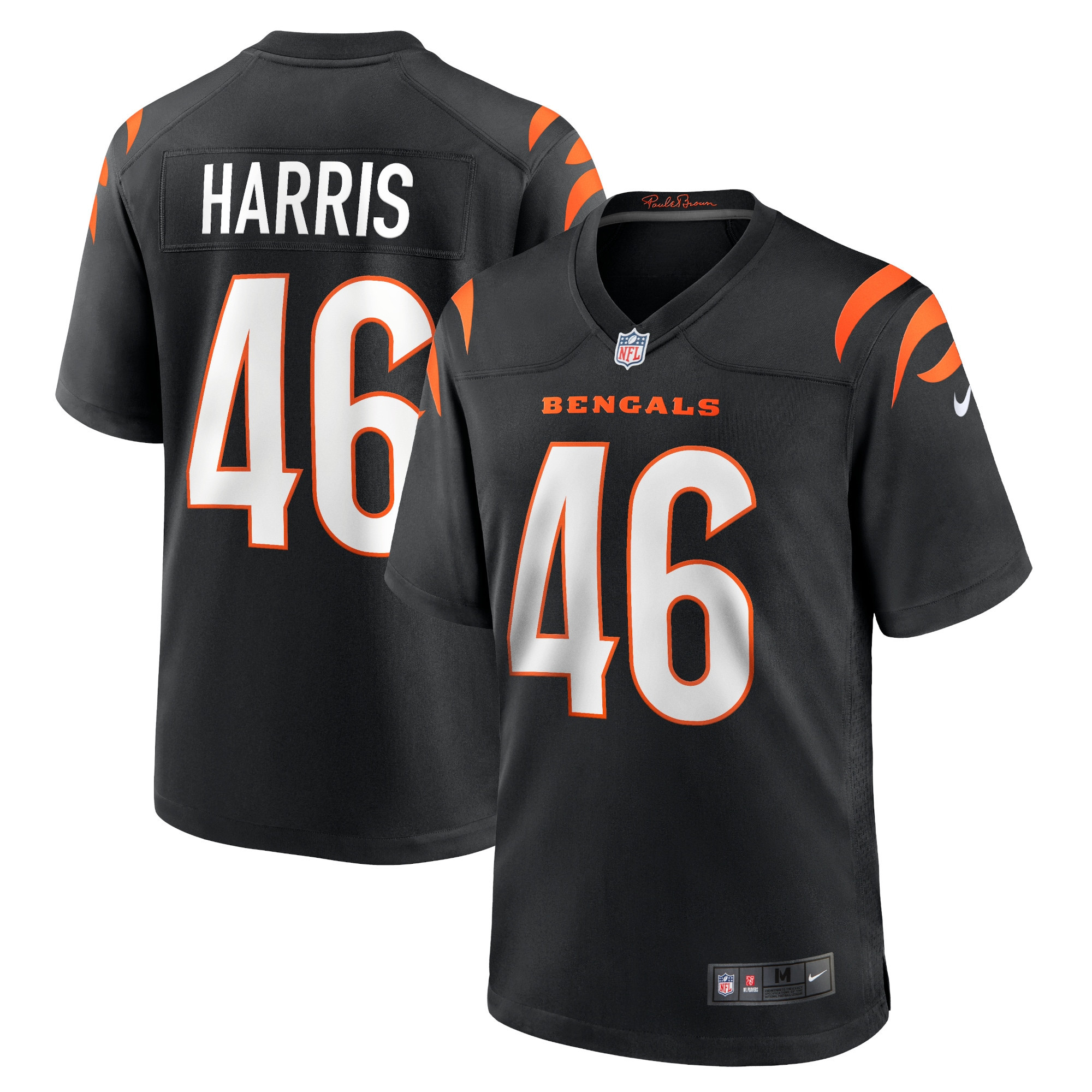 Clark Harris Cincinnati Bengals Game Jersey – Black NFL