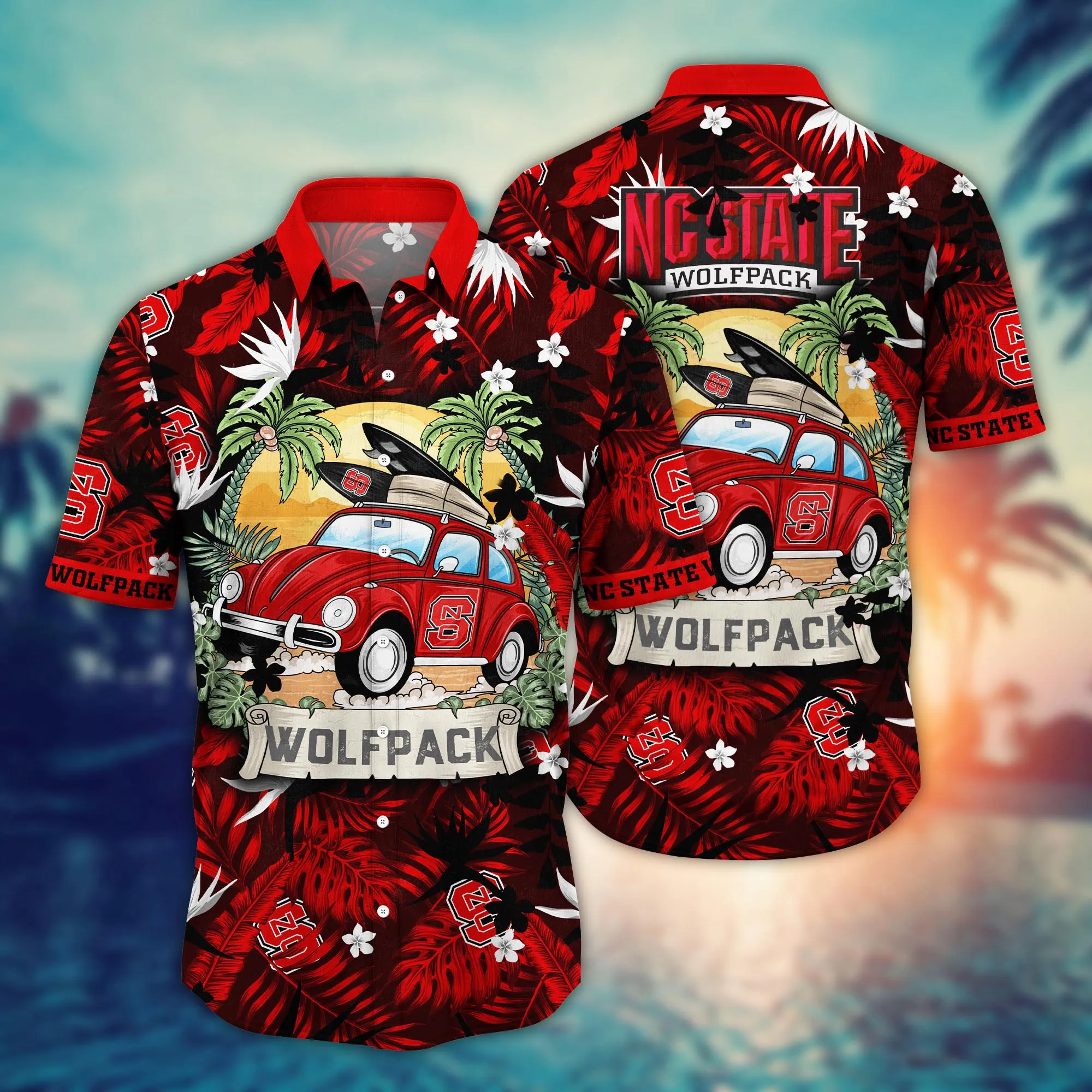 Nc State Wolfpack NCCA Hawaiian Shirt Vacation Spotstime Aloha Shirt