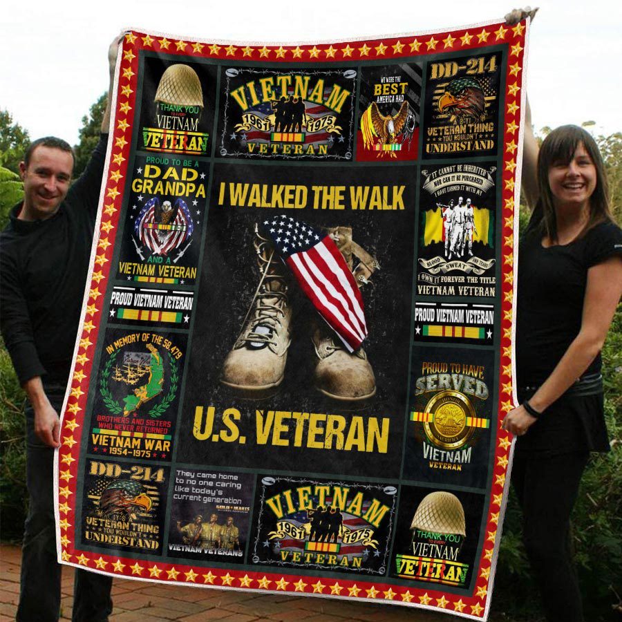 Armed Forces Army Navy Usmc Marine Air Forces Military Soldier Vva Vietnam America Veteran Blanket