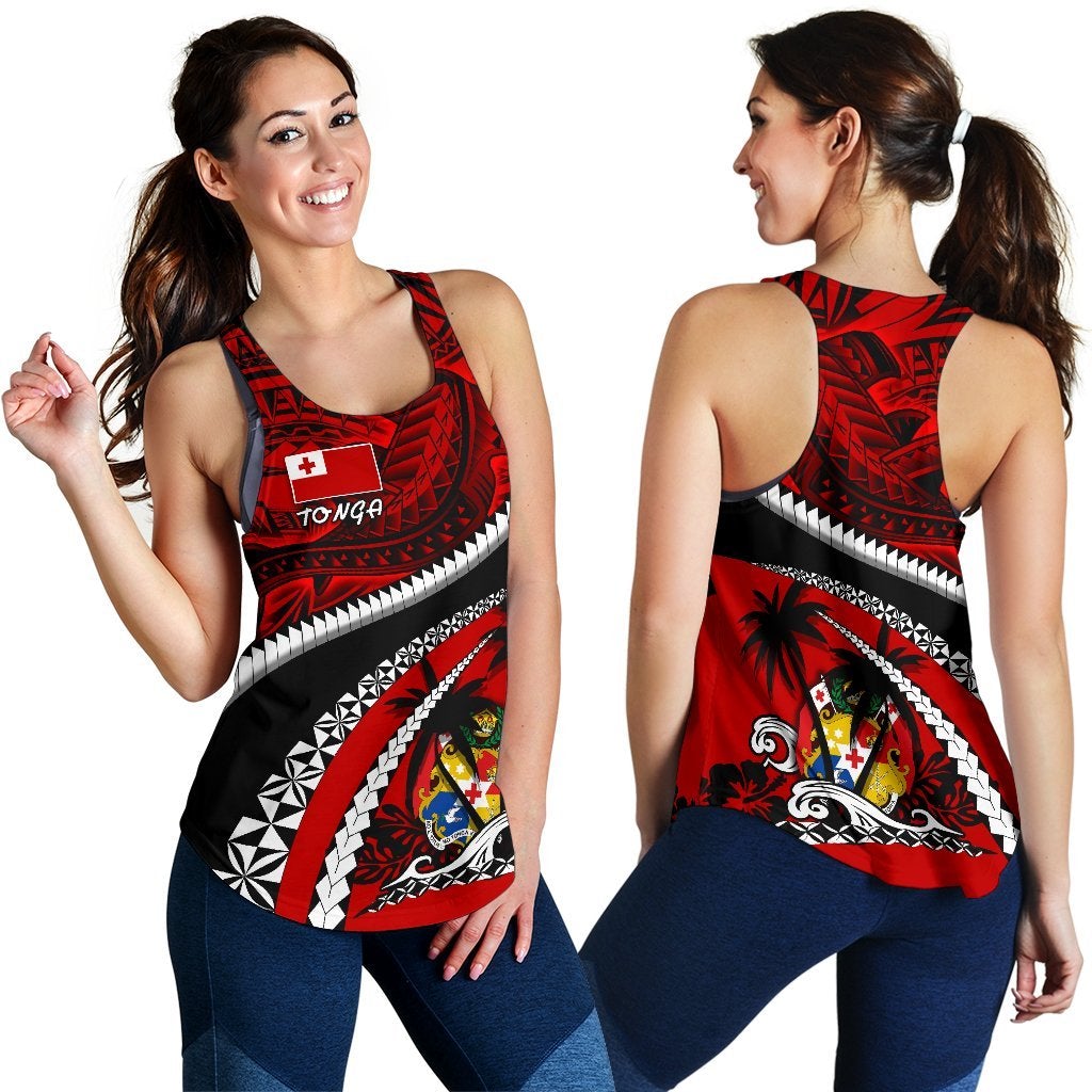 Tonga Polynesian Shark Tattoo Women’S Racerback Tank