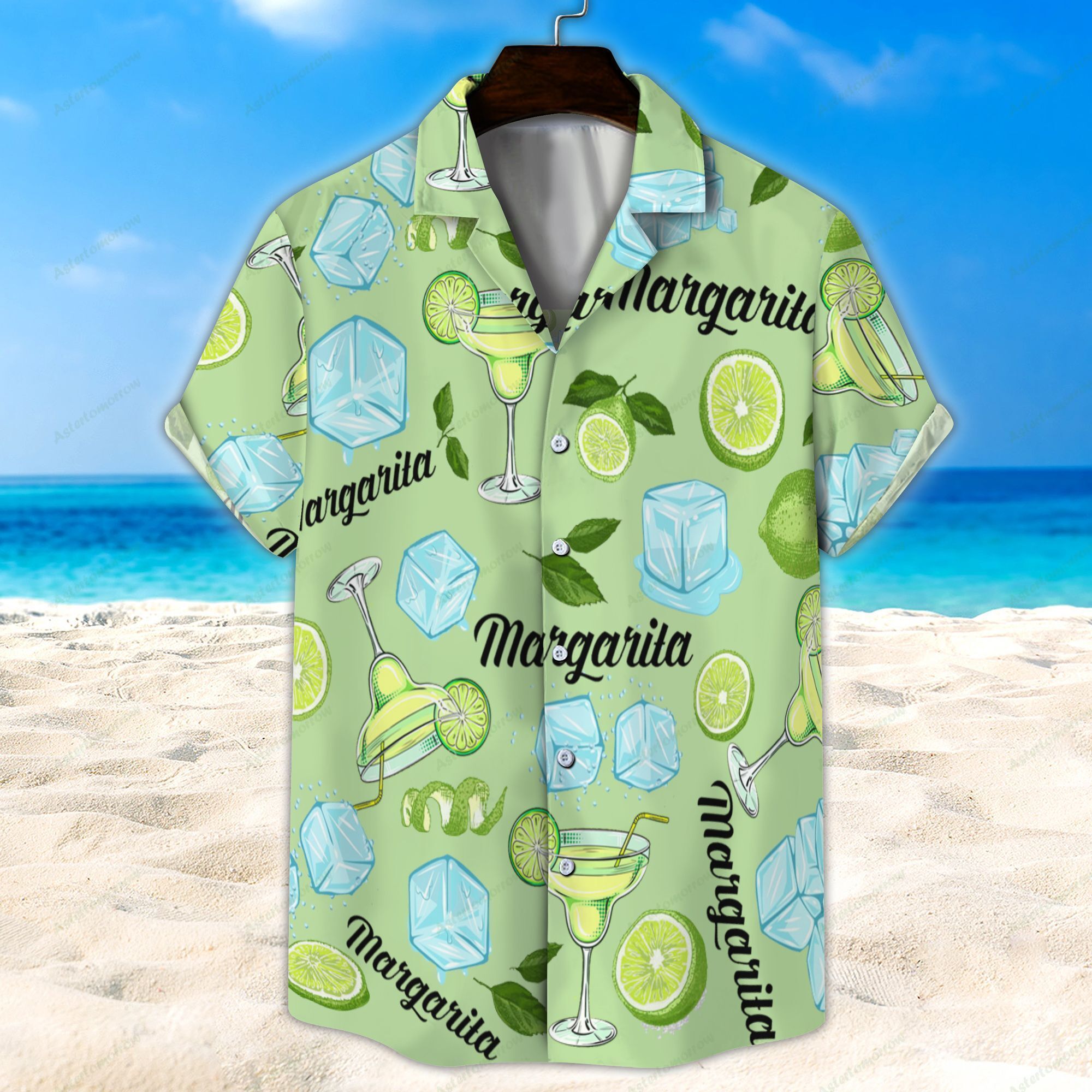 Margarita Light Green Unisex Hawaiian Shirt Beach Cocktail Hawaiian Ha86995