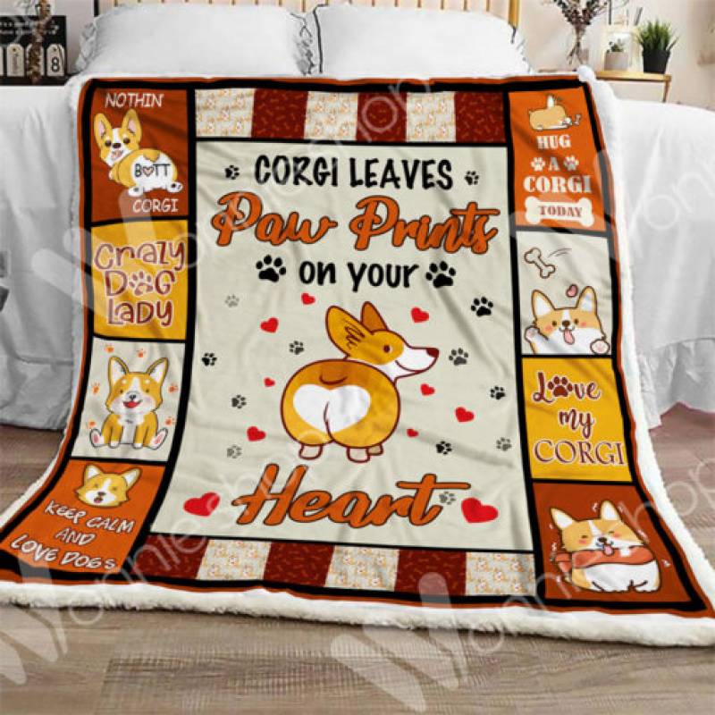 Corgi Sherpa Blanket OCT1102 70O51