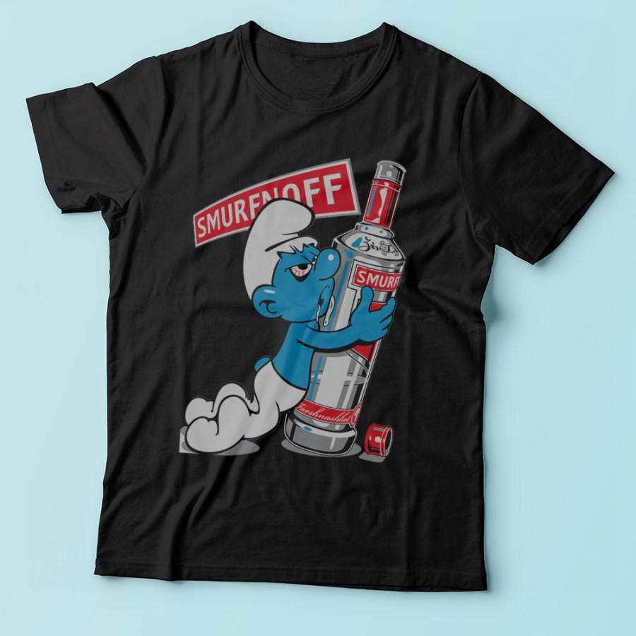 Smurfnoff Funny Cool Swag Drunk Men’S T-Shirt