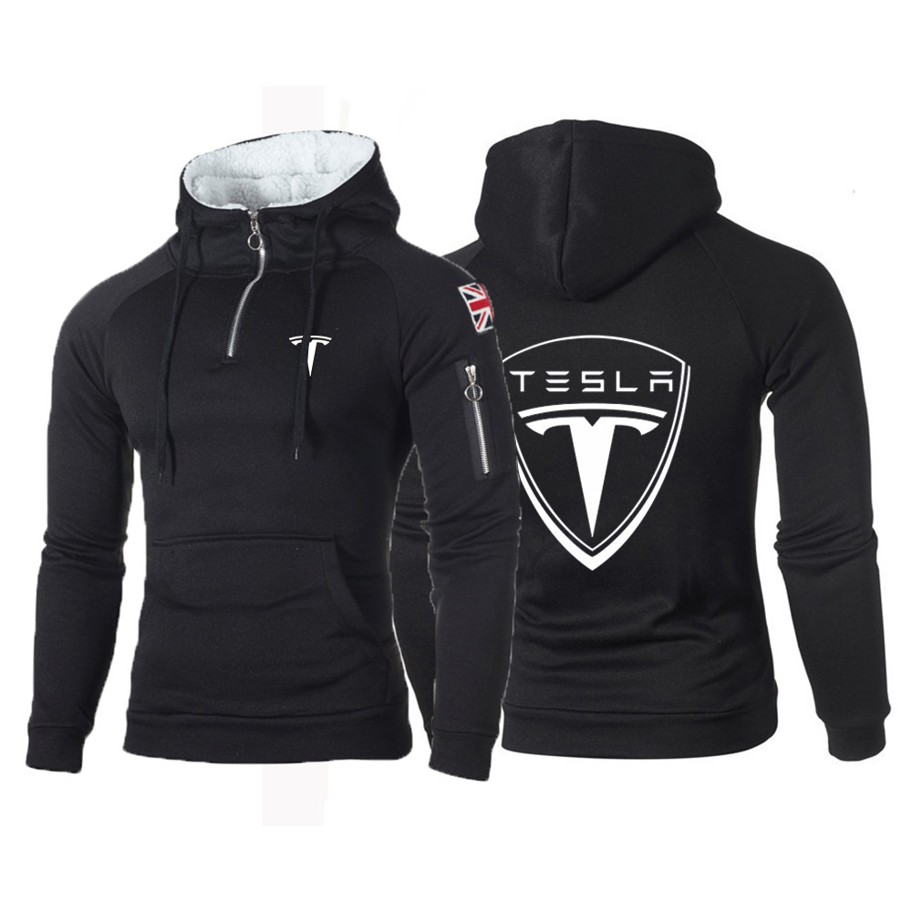 2022 New Tesla Brand Hoodie Streetwear Hooded Hoody Men’s Hoodies and Sweatshirts Hip Hop High street pullover Coats alx