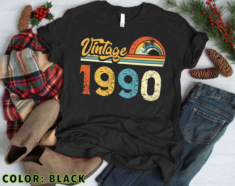 31St Birthday Gifts Shirt, Vintage 1990 Birthday Shirt, 31St Birthday Shirts, 31Th Birthday Gifts For Men, 31Th Birthday Gifts For Women