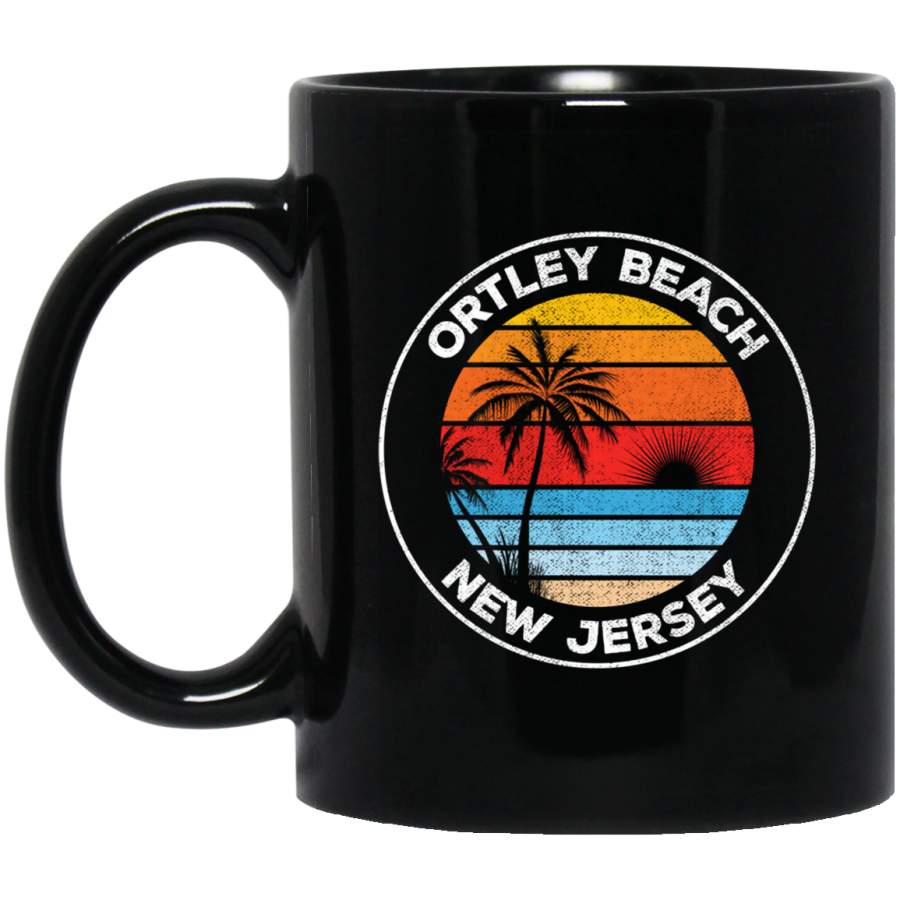 Vintage Ortley Beach New Jersey Souvenir Beach Coffee Mug