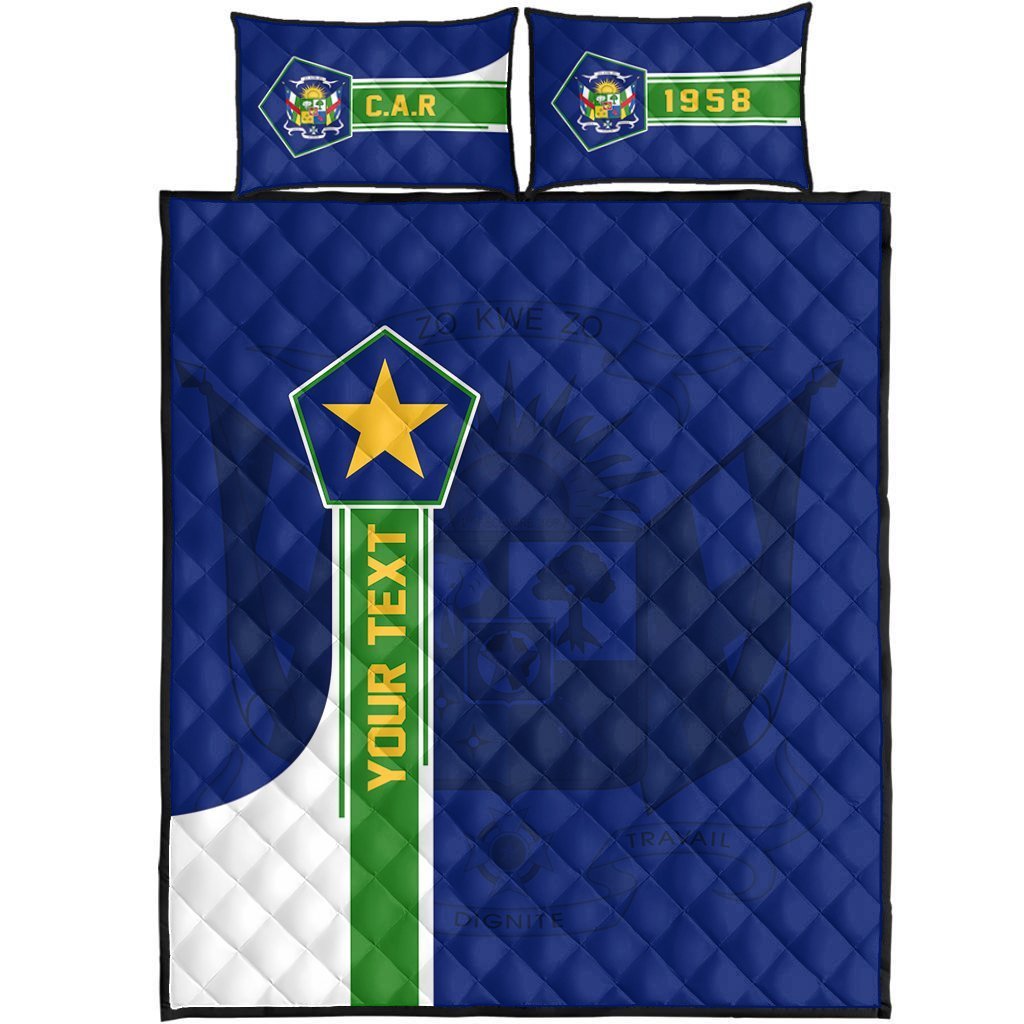 (Custom) Greek Life Bed Set – Central African Republic Quilt Bed Set Pentagon Style