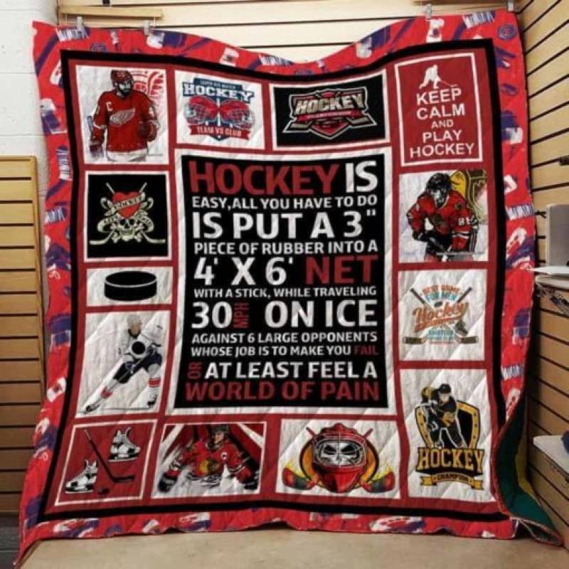 Ice Hockey #1122-2 KN-CB Blanket