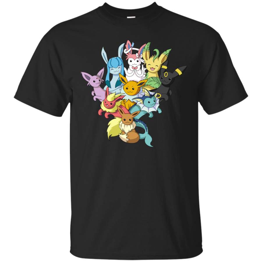 Eevee – Eeveelution pile cute T Shirt & Hoodie