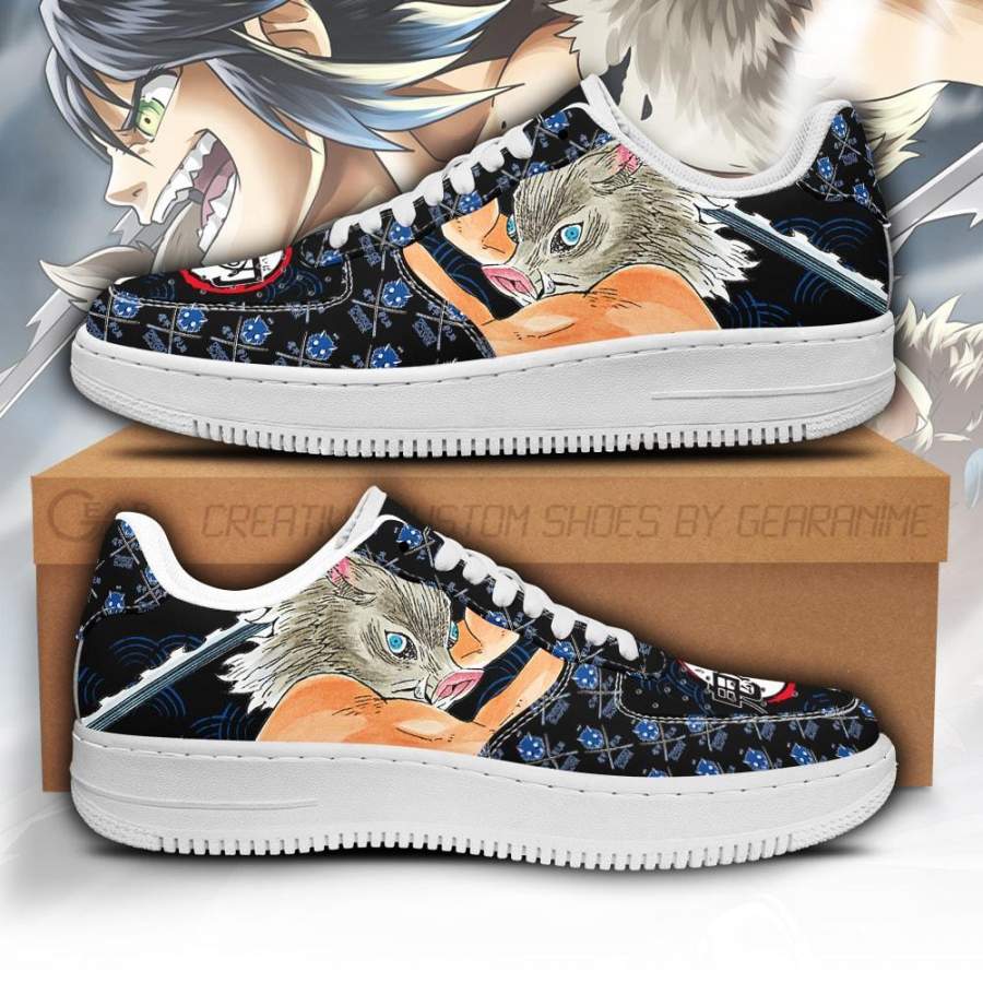 Inosuke Air Sneakers Custom Demon Slayer Anime Shoes Fan PT05