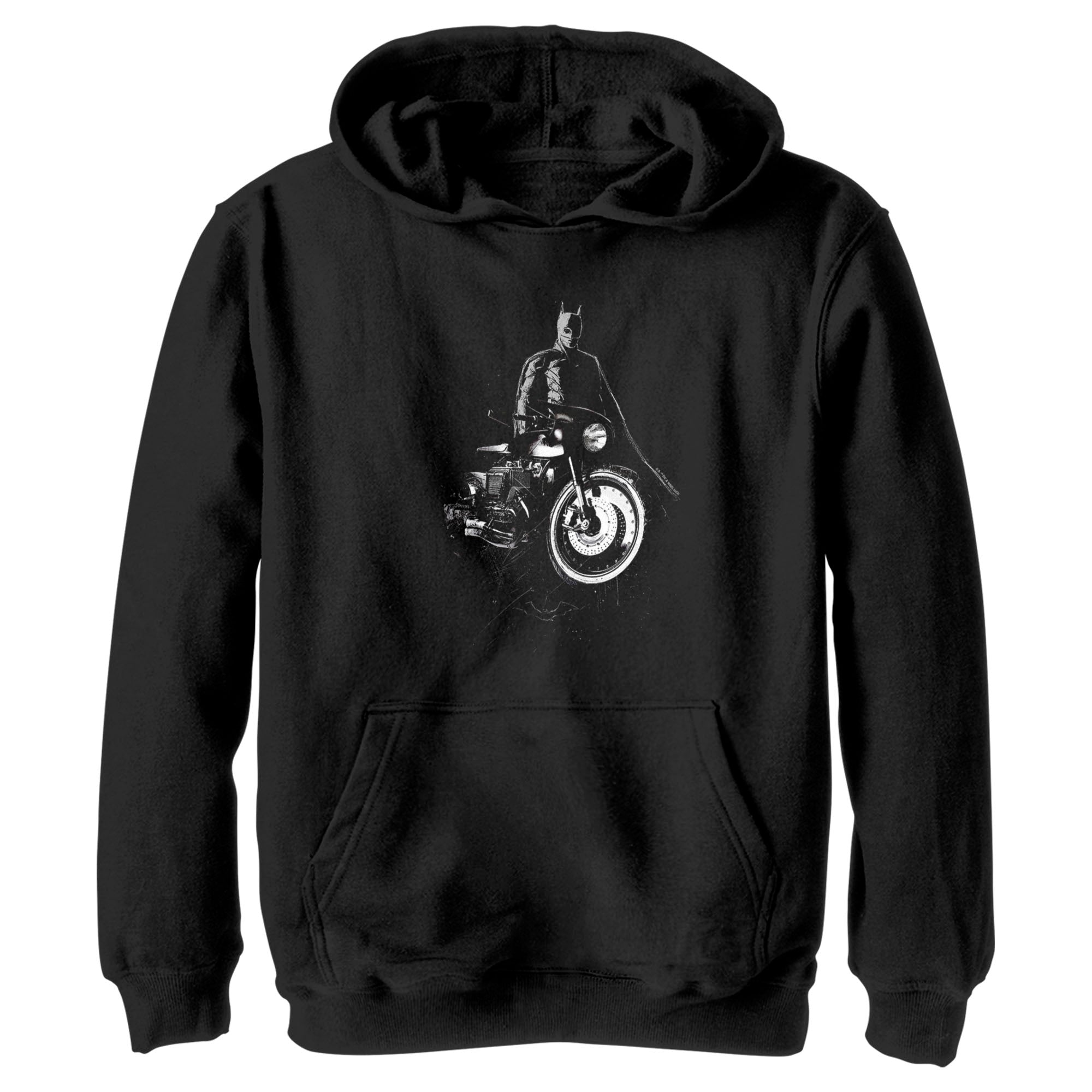 Boy’S The Batman Batcycle In The Shadows Pull Over Hoodie