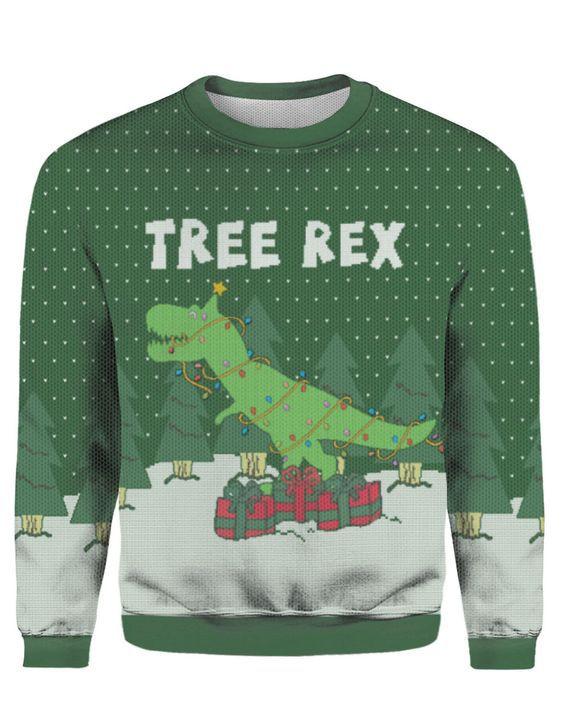 Tree Rex Ugly Christmas Sweater | For Men & Women | Adult | Us5369