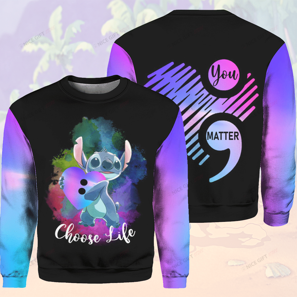 Choose Life Crewneck Sweatshirt 3Cs-Z9R8