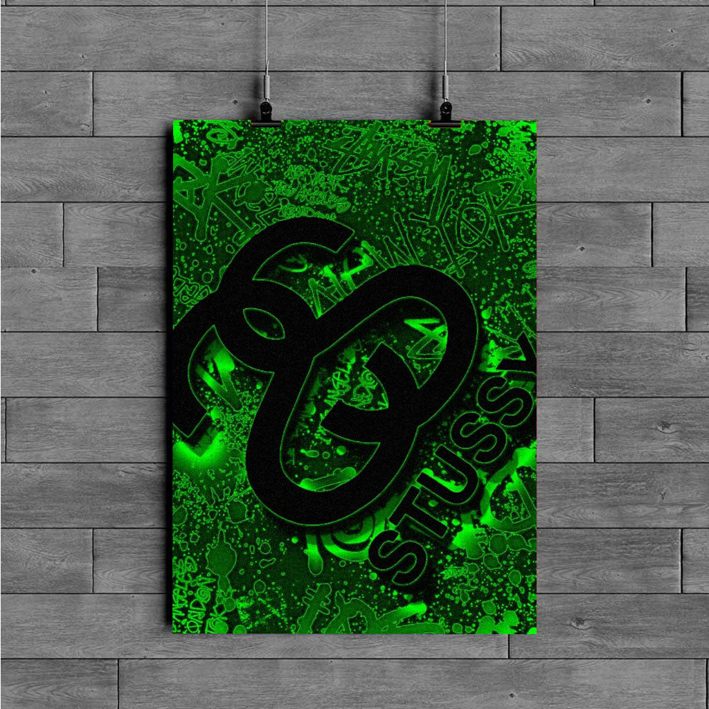 Stussy Green Light Poster – MD – Home Decor Styles