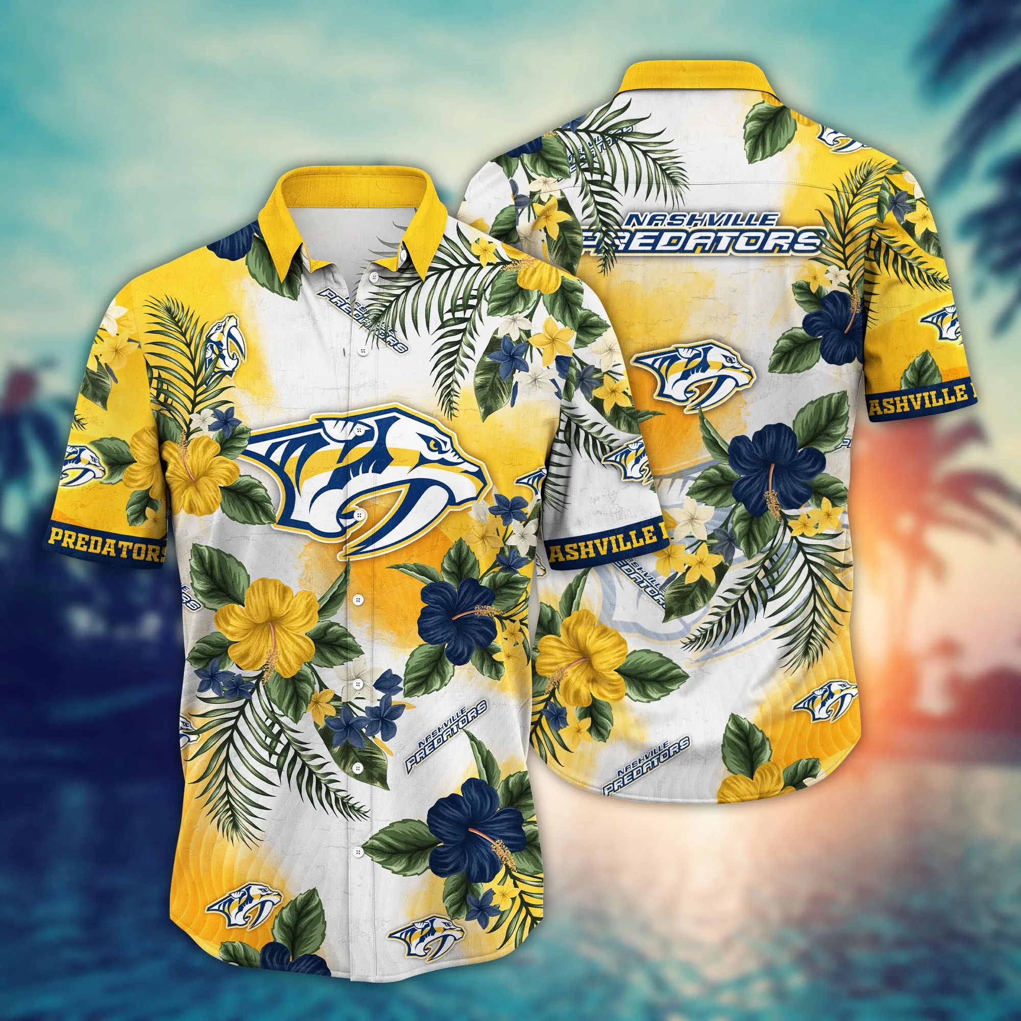 Nashville Predators Nhl Hawaiian Shirt Ice Cream Seasontime Cup Tie Shirts