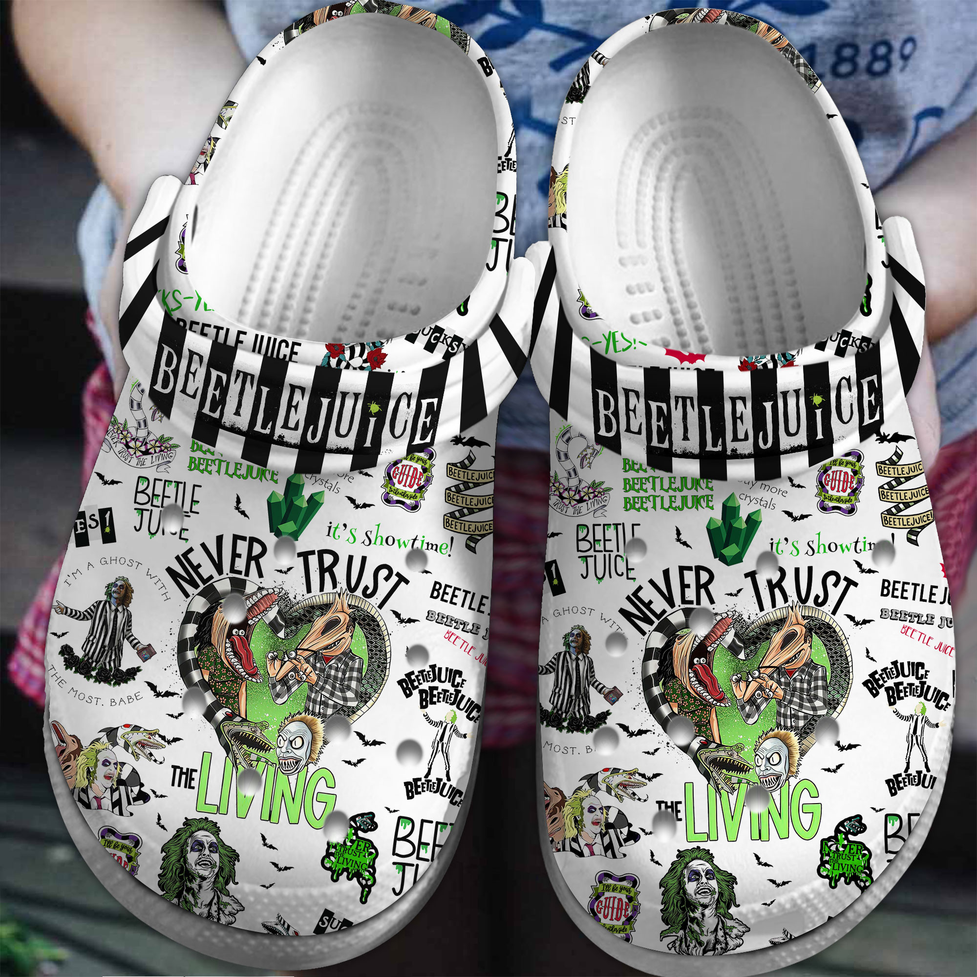 Beetlejuice Movie Crocs Crocband Clogs Shoes Comfortable For Men Women and Kids 3