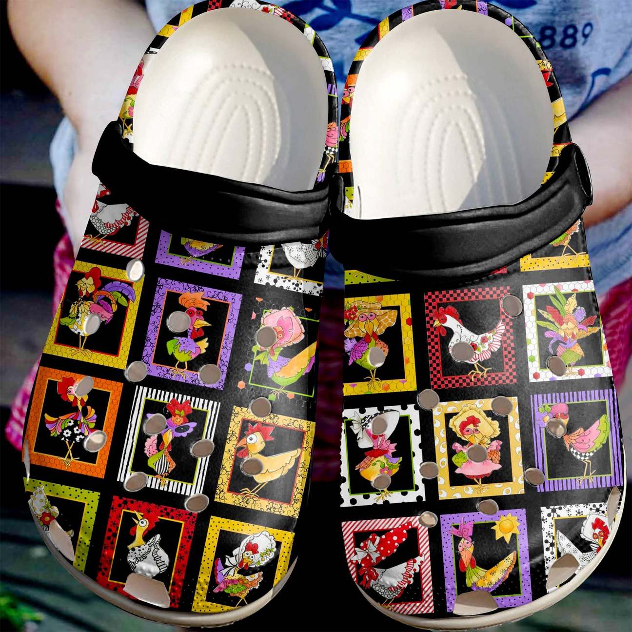 Chicken Personalized Clog, Custom Name, Text, Color, Number Fashion Style For Women, Men, Kid, Print 3D Chicken Ladies