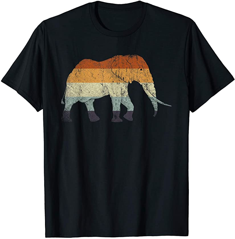 Retro Zoo Animal Zoo Keeper Africa Safari Elephant T-Shirt