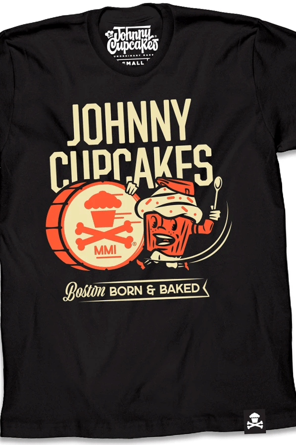 Boston Born Johnny Cupcakes T-Shirt