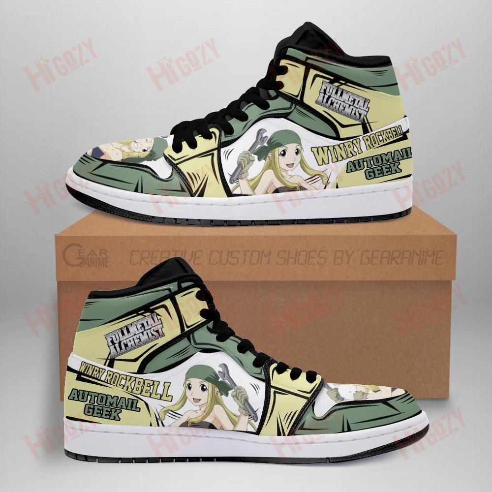 Winry Rockbell Fullmetal Alchemist Sneakers Anime Custom Shoes