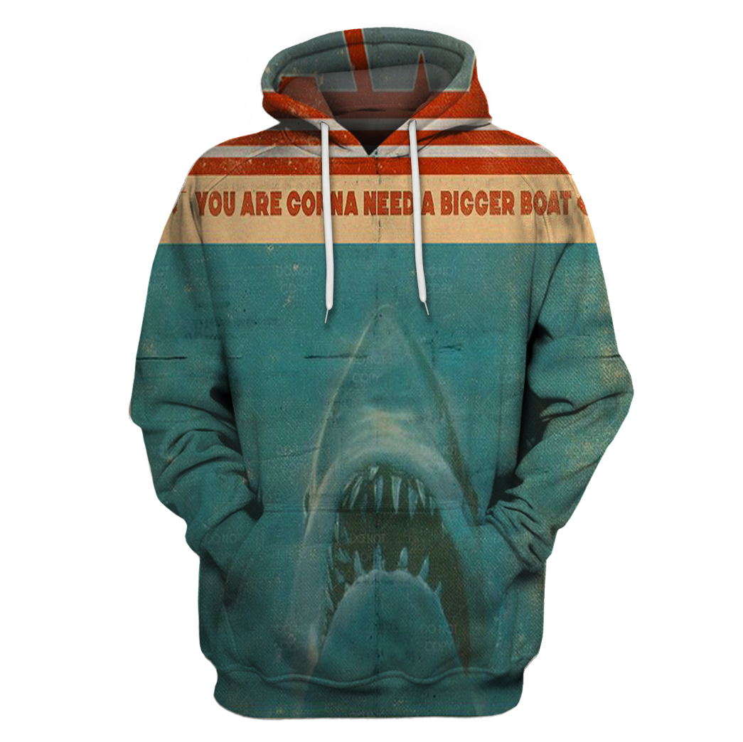 3D All Over Print Shark Jaws Hoodie Adult 3D All Over Print, 3D Hoodie For Men & Women