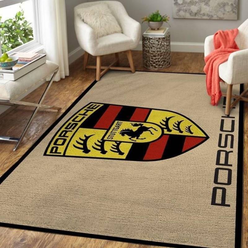 porsche fan living room rug rug