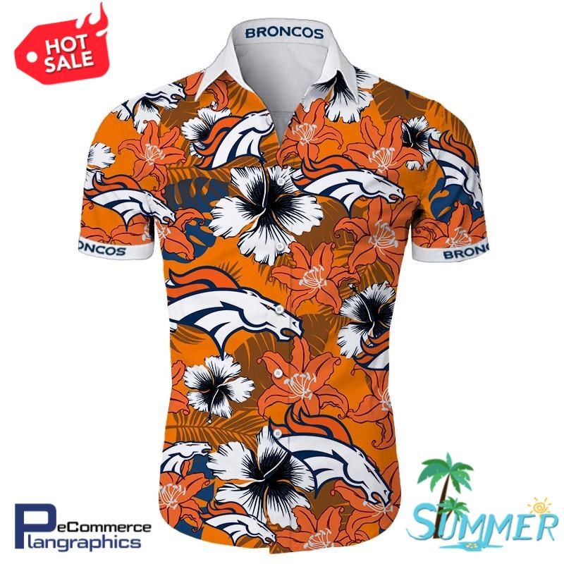 Denver Broncos Hawaiian Aloha Shirt Hawaiian Shorts Beach Short Shirt