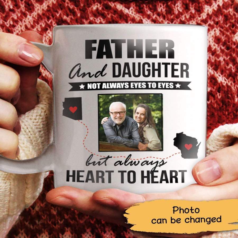 Family – Long Distance Not Eye To Eye Personalized Mug