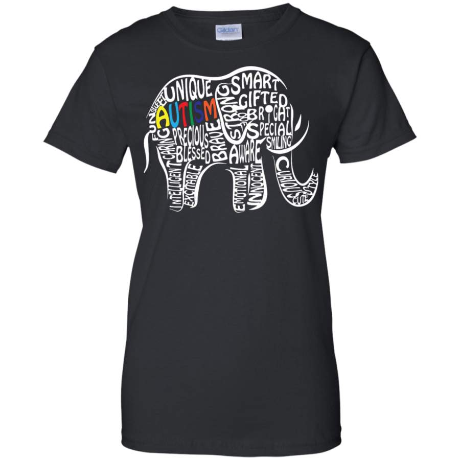 Autism Awareness Elephant Ladies T-Shirt – Teeever.com