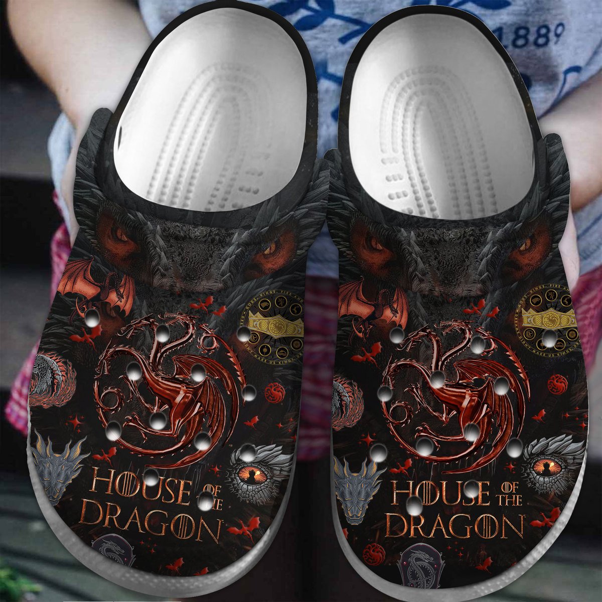 House Of The Dragon Tv Series Crocss Clogs For Men Women And Kid Tr1805276488