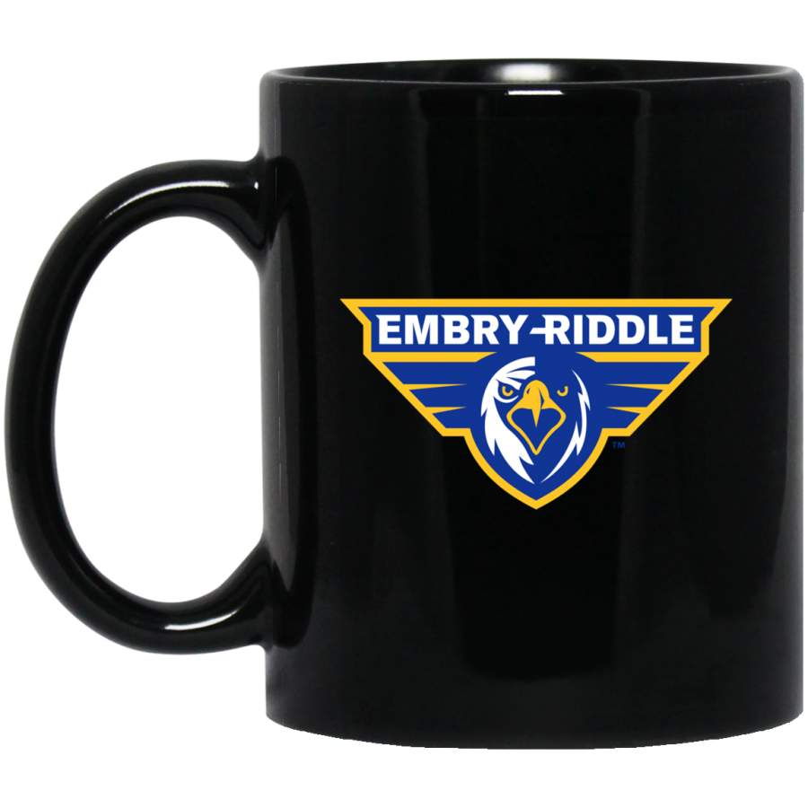 Embry Riddle Aeronautical Univeristy  11 oz 15 oz Black Mug