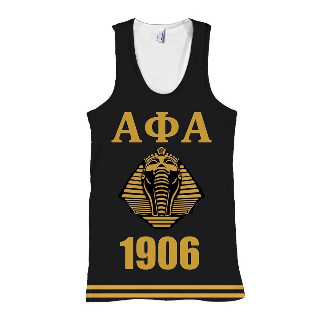 Wonderprint Tank Top Alpha Phi Alpha Pharaoh Letter 1906 Tank Top