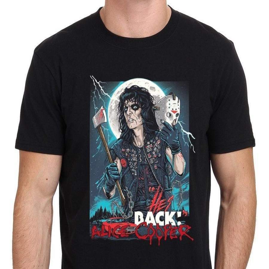 Alice Cooper Band He’s Back Horror Friday the 13th Unisex T-Shirt